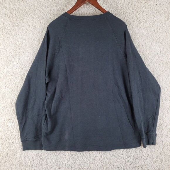 Madewell Shirt Men's Size XL Black Henley Long Sleeve Pullover 100% Cotton - Picture 8 of 10